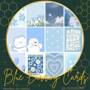 Earring Cards - Premium - Blue