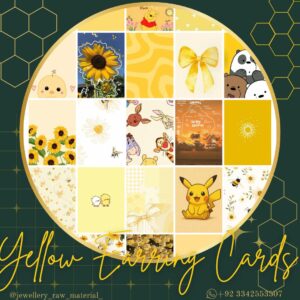Earring Cards - Premium - Yellow
