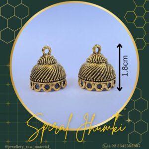 Premium Jhumkis - Spiral, Small pack