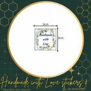 Handmade With Love Stickers - Design 2