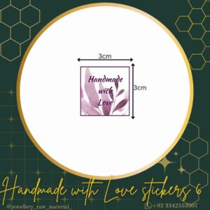Handmade With Love Stickers - Design 6