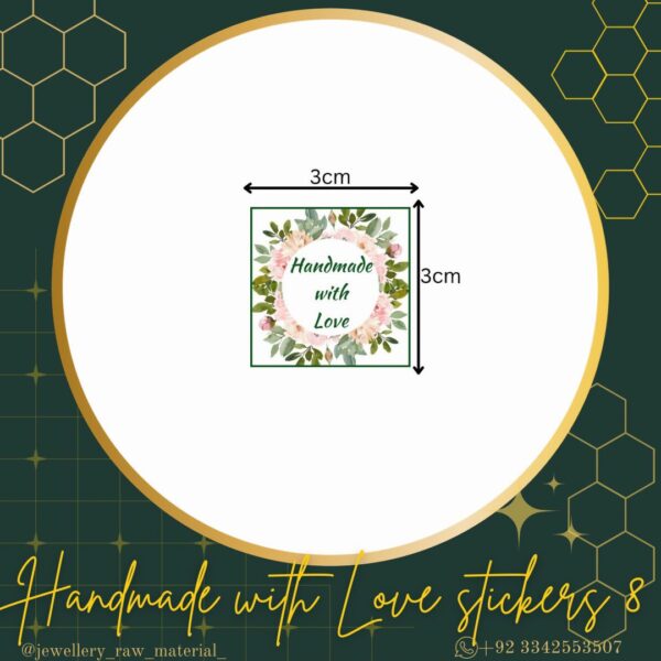 Handmade With Love Stickers