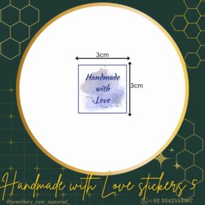 Handmade With Love Stickers - Design 5