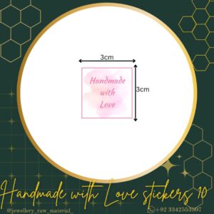 Handmade With Love Stickers - Design 10