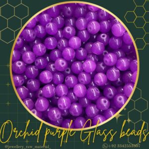 Glass beads - Orchid purple, Small pack