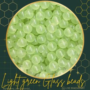 Glass beads - Light green, Small pack