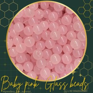 Glass beads - Baby pink, Small pack