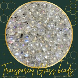 Glass beads - Transparent, Small pack