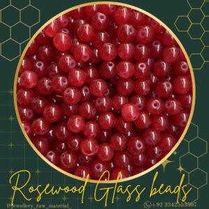 Glass beads - Rosewood, Small pack