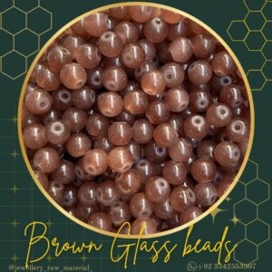 Glass beads - Brown, Small pack