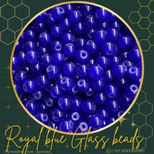 Glass beads - Royal blue, Small pack