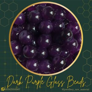 Glass beads - Dark purple, Small pack