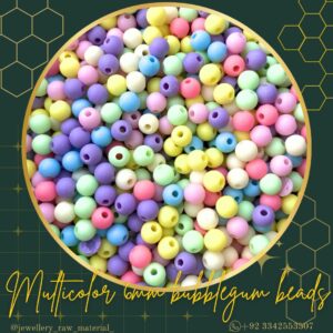 Bubblegum beads - Multicolor, 6mm
