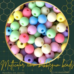 Bubblegum beads - Multicolor, 10mm