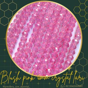 6mm Crystal Lari - Blush Pink, 1 lari