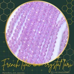 6mm Crystal Lari - French Lilac, 1 lari