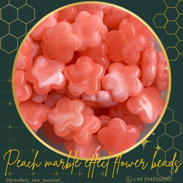 Marble Effect FlowerBeads