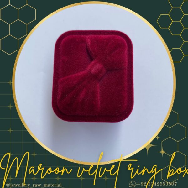 Velvet ring box