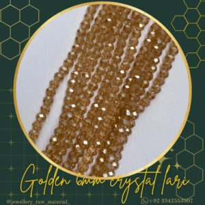6mm Crystal Lari - Golden, 1 lari