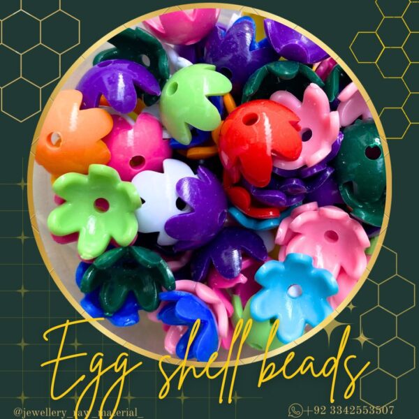 Eggshell beads