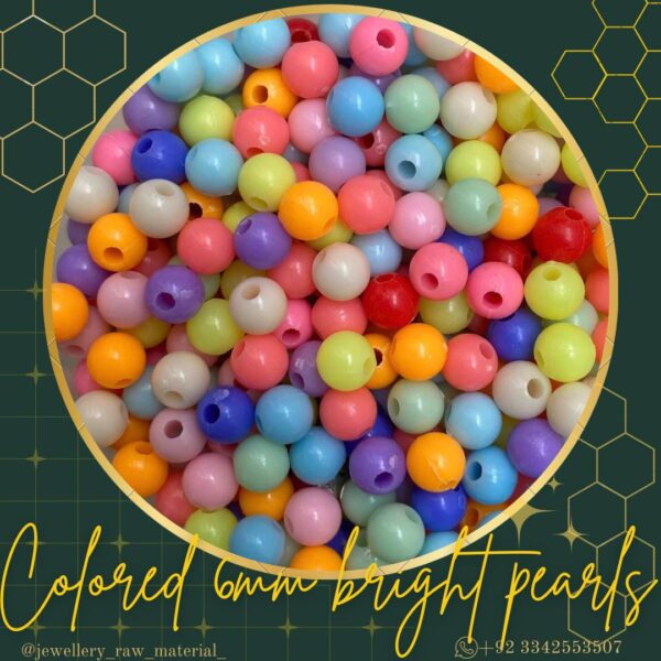 Colored 6mm Pearls
