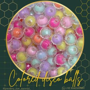 Colored disco balls