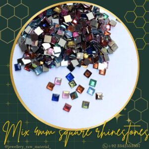4mm squares rhinestones