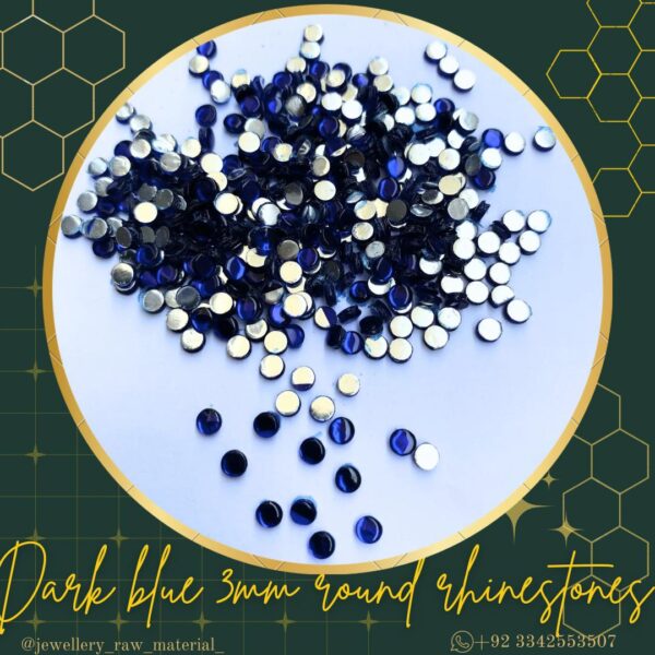 3mm round rhinestones