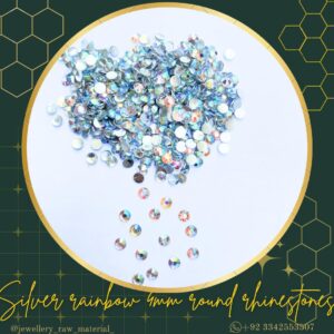 4mm round rhinestones