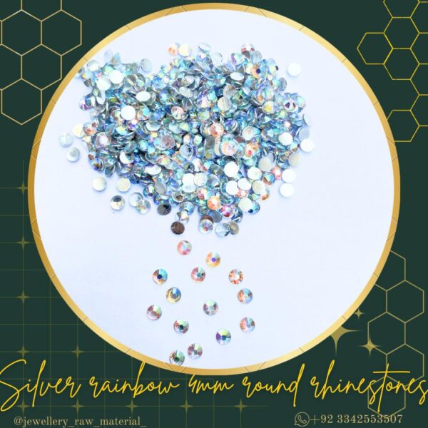 4mm round rhinestones