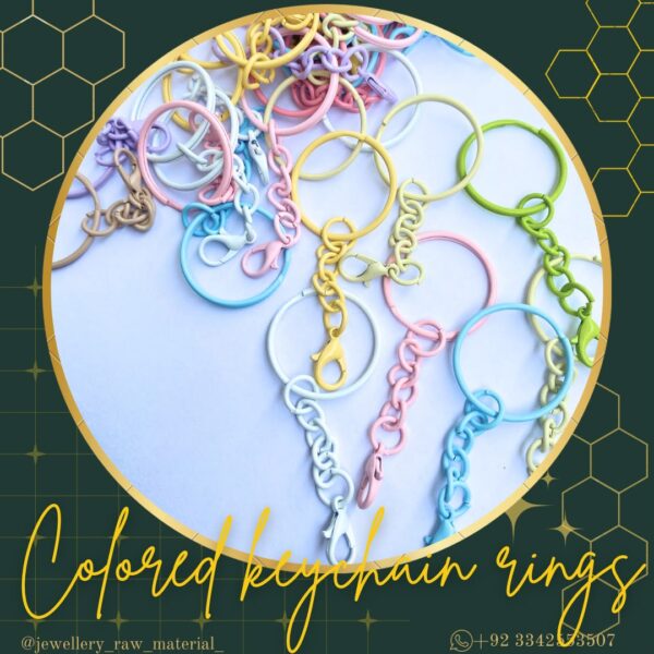 Colored Keychain rings
