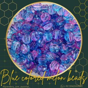 Colored melon beads