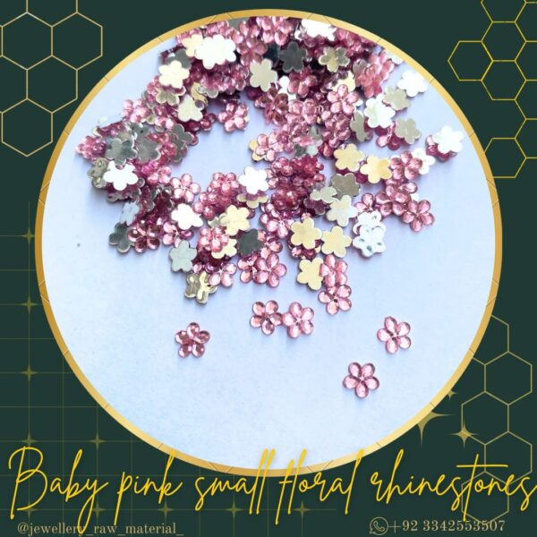 Small floral rhinestones
